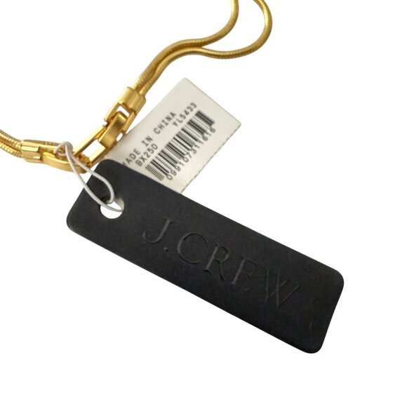 NWT J. Crew Double Layered Gold-Tone Snake Chain Necklace - Picture 6 of 9